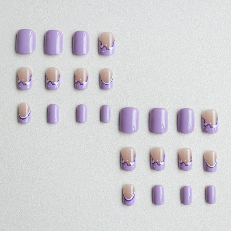 Künstlerisches französisches Spitzen-Nageldesign-Kit