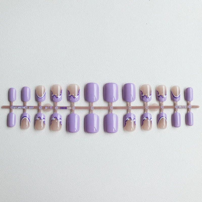 Künstlerisches französisches Spitzen-Nageldesign-Kit