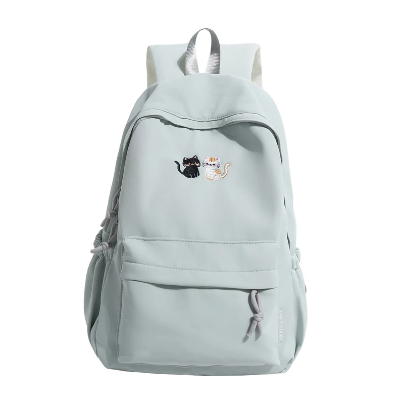 Bestickter katzen-themed Freizeit-Rucksack Karnz