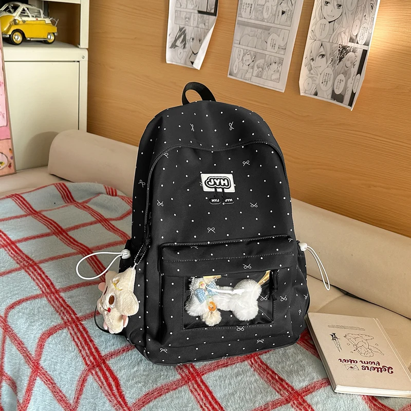 Süßer Punktemuster-Rucksack Karnz