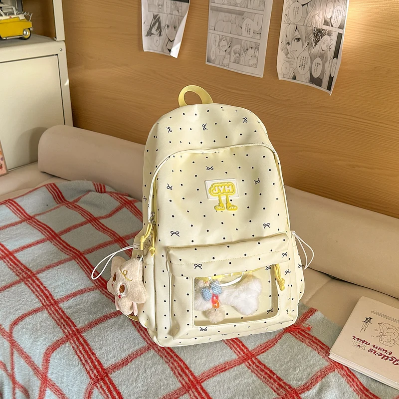 Süßer Punktemuster-Rucksack Karnz