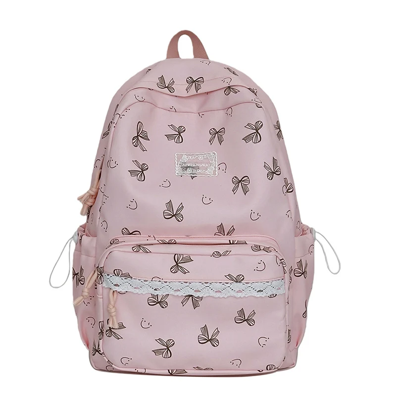 Feminine Schleifenmuster Casual Rucksack Karnz