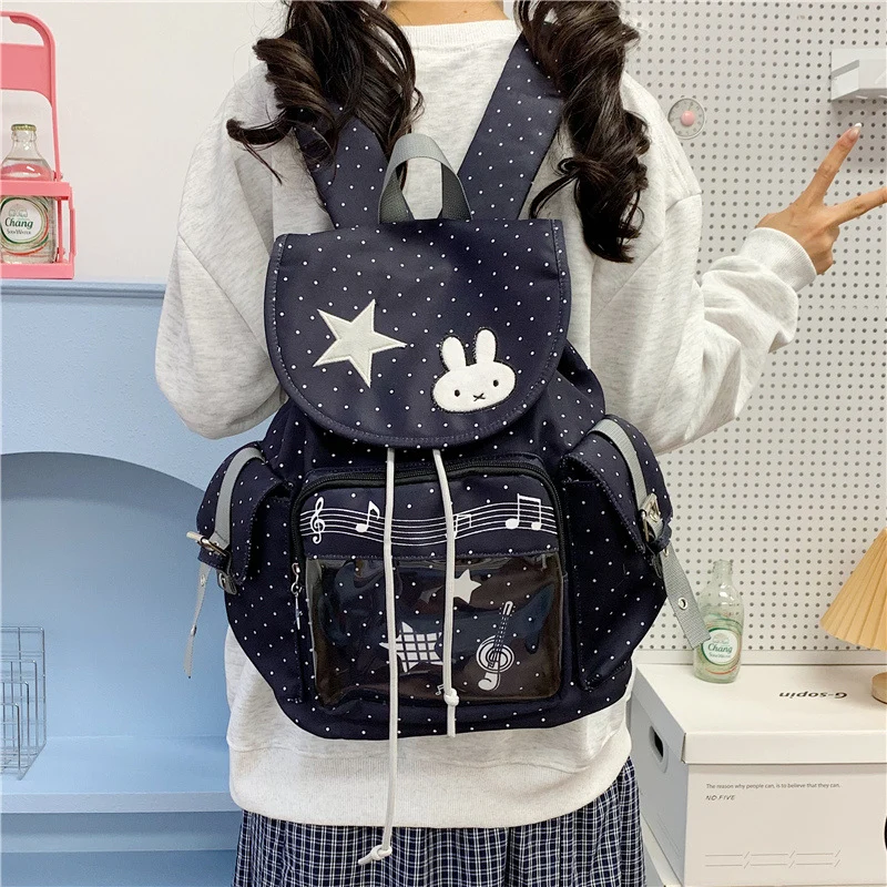 Süßer illustrierter Charakter-Rucksack Karnz