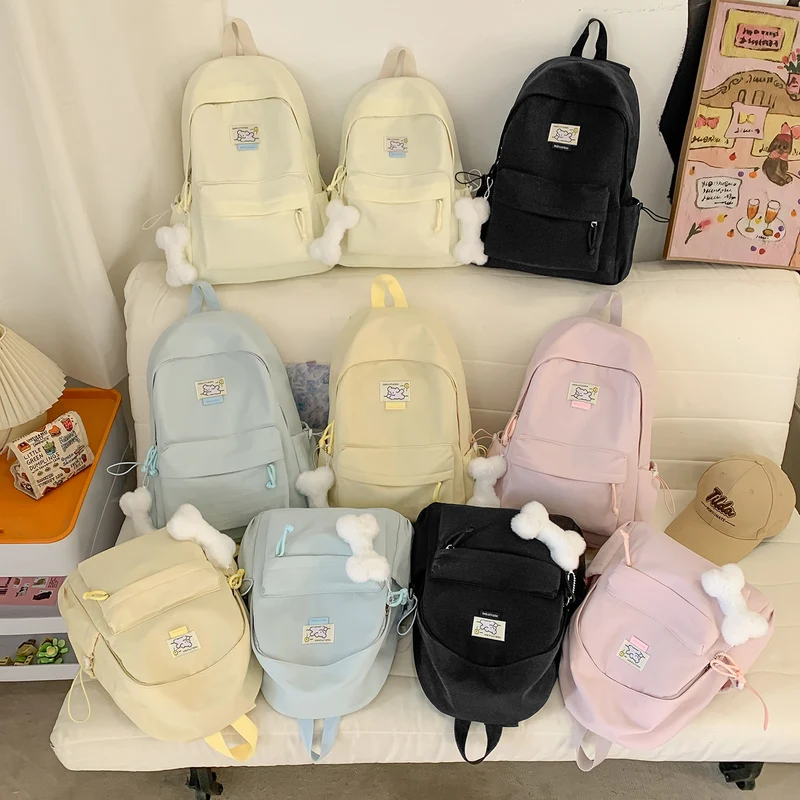 Süße Plüsch-Beschichtete Lässige Rucksack Karnz