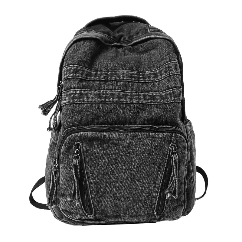 Langlebiger Denim-Stoff-Rucksack Karnz