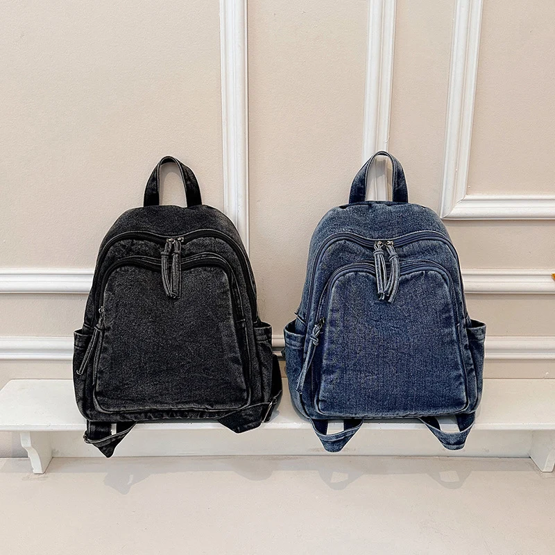 Robuste Denim-Rucksack Karnz