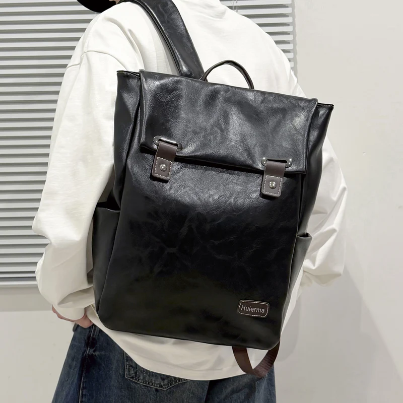 Modischer Leder Rucksack Karnz