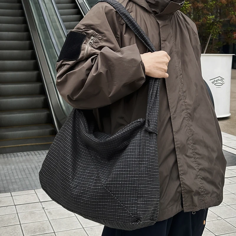 Modische Houndstooth Schultertasche Karnz