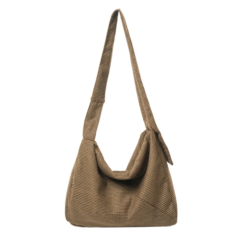 Modische Houndstooth Schultertasche Karnz