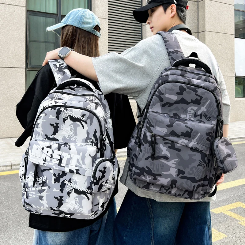 Robuste Camouflage Druck Rucksack Karnz