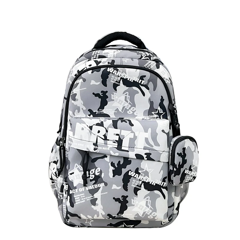 Robuste Camouflage Druck Rucksack Karnz