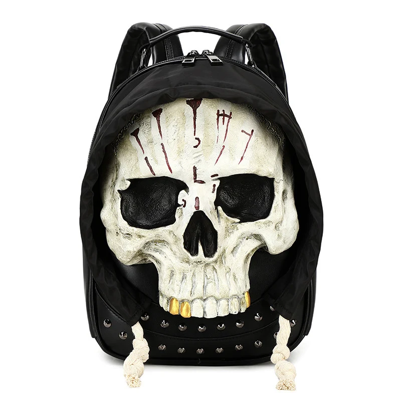 Kreativer und auffälliger Totenkopf-Rucksack Skanto
