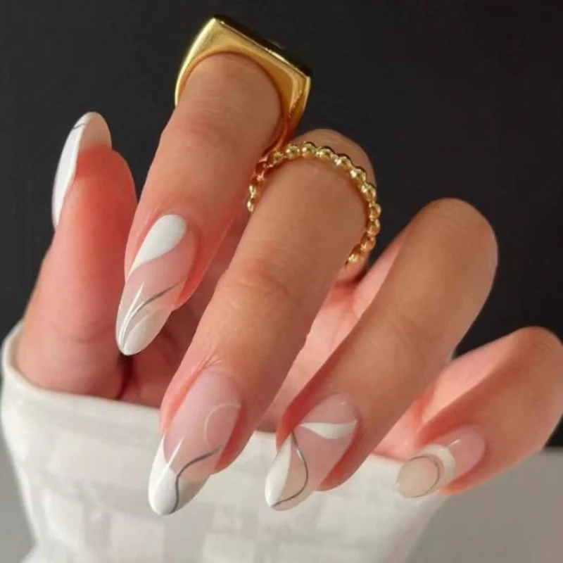 Künstlerisches Abstract Nageldesign Set