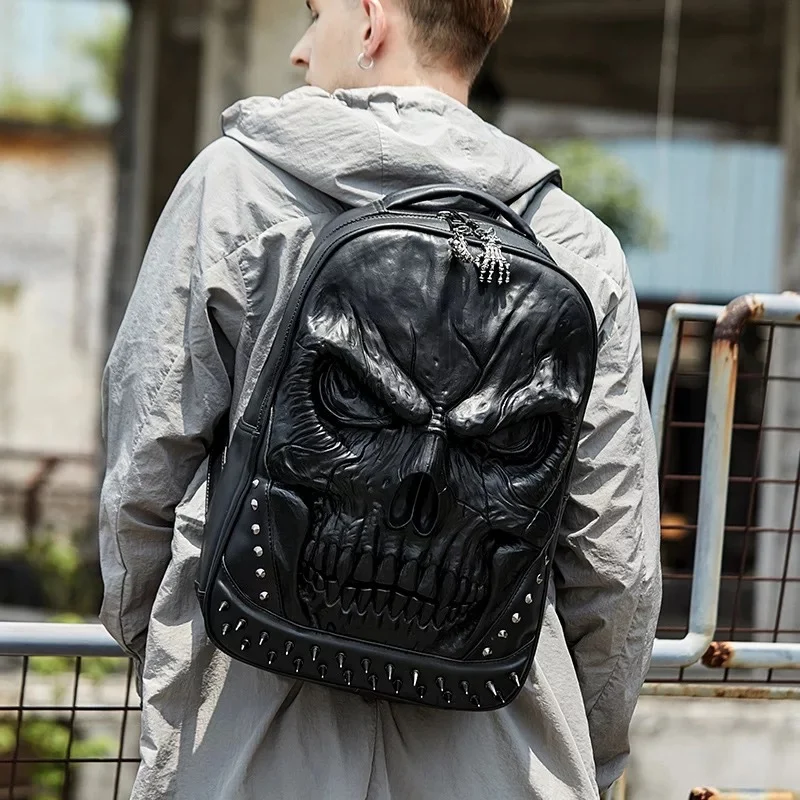 Kreativer Rucksack mit Totenkopf-Design Skanto