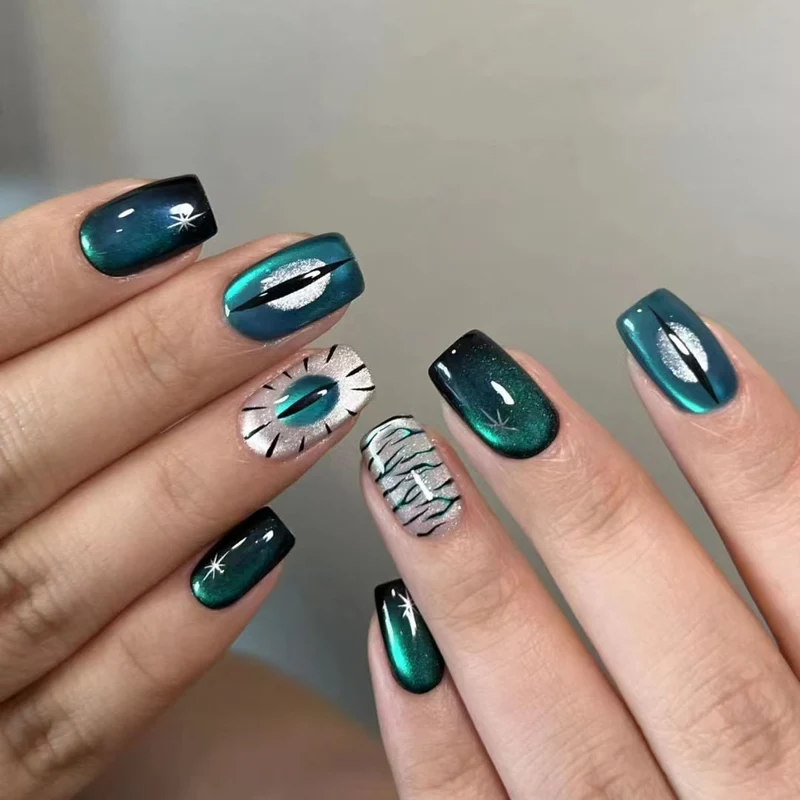 Künstlerisches Abstraktes Nagelkunstset