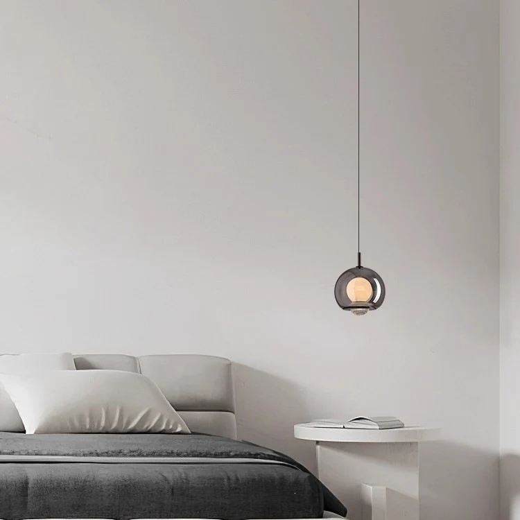 Moderne Glas Globus Pendelleuchte