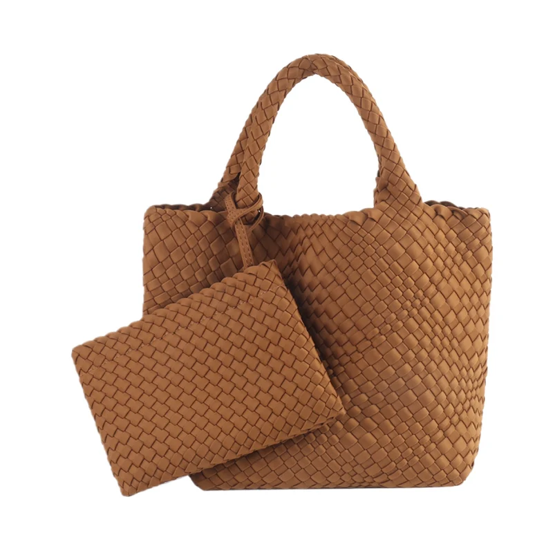 Geflochtene Handtasche mit abnehmbarer Clutch Skanto