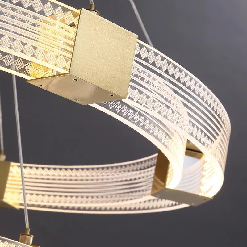 Moderne Elegante Zirkular Pendelleuchte