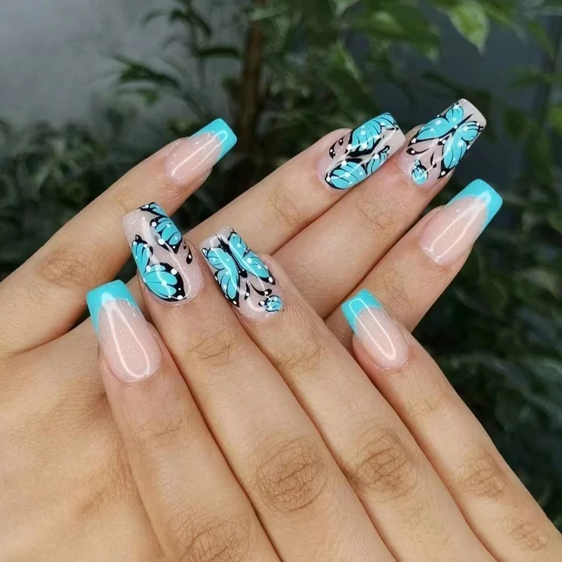Künstlerisches Schmetterling Nagelkunstset