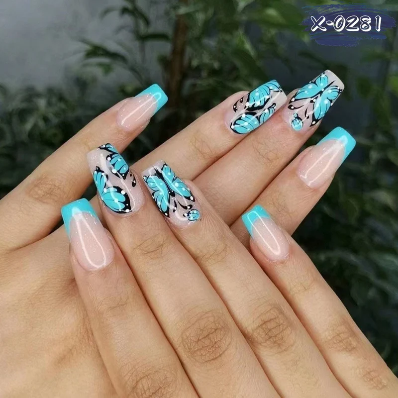 Künstlerisches Schmetterling Nagelkunstset