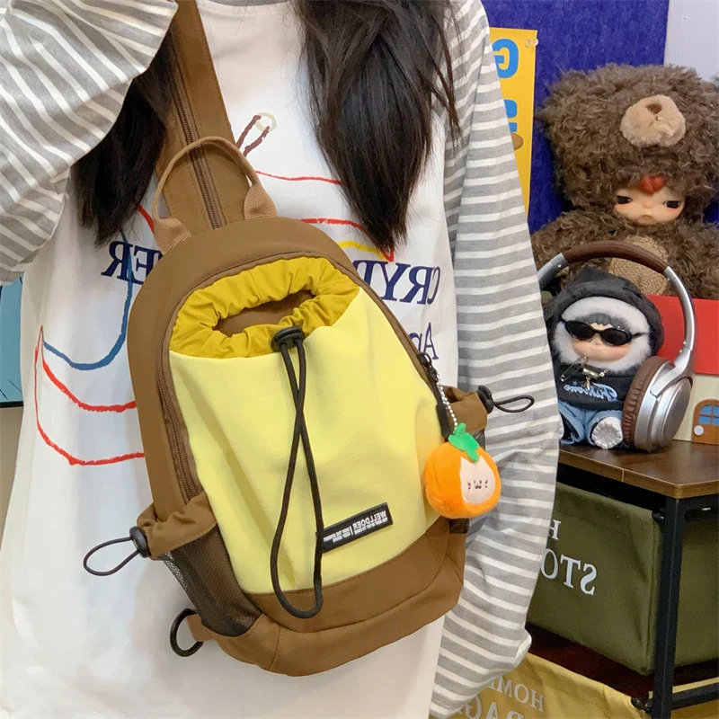 Kordelzugverschluss Lässiger Rucksack Karnz