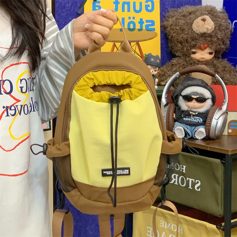 Kordelzugverschluss Lässiger Rucksack Karnz