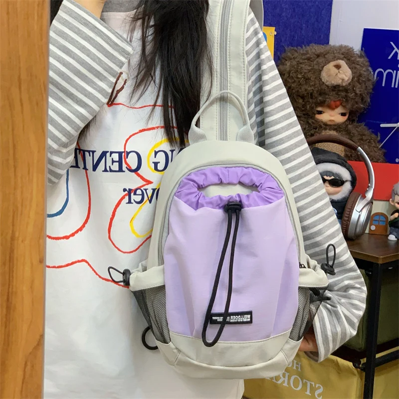 Kordelzugverschluss Lässiger Rucksack Karnz