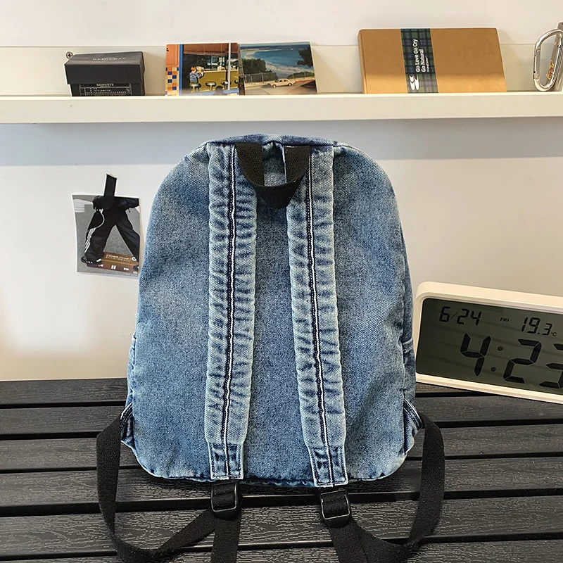 Denim-Stoff Freizeit-Rucksack Karnz