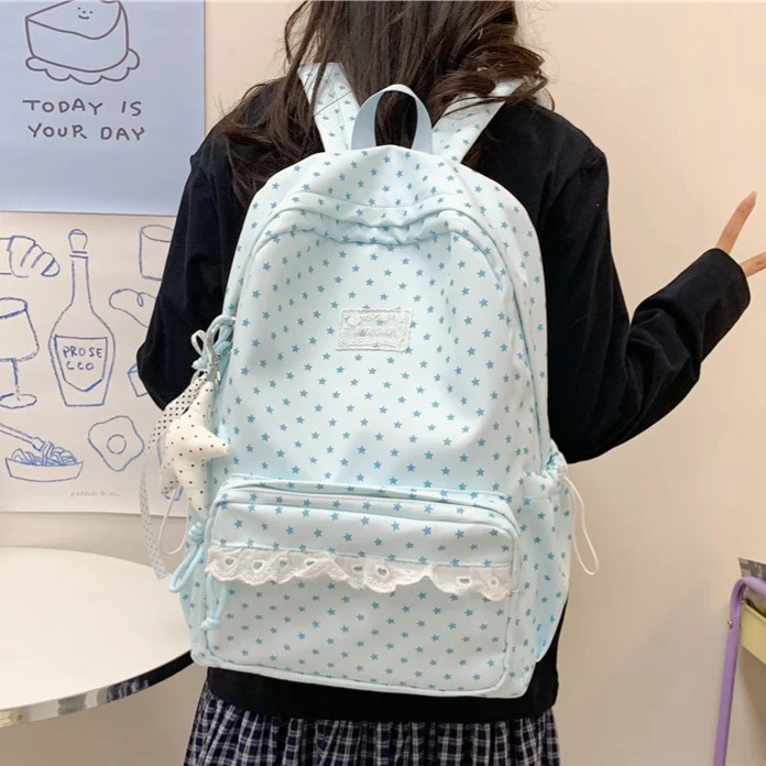Dekorative Stern-Druck Rucksack Karnz