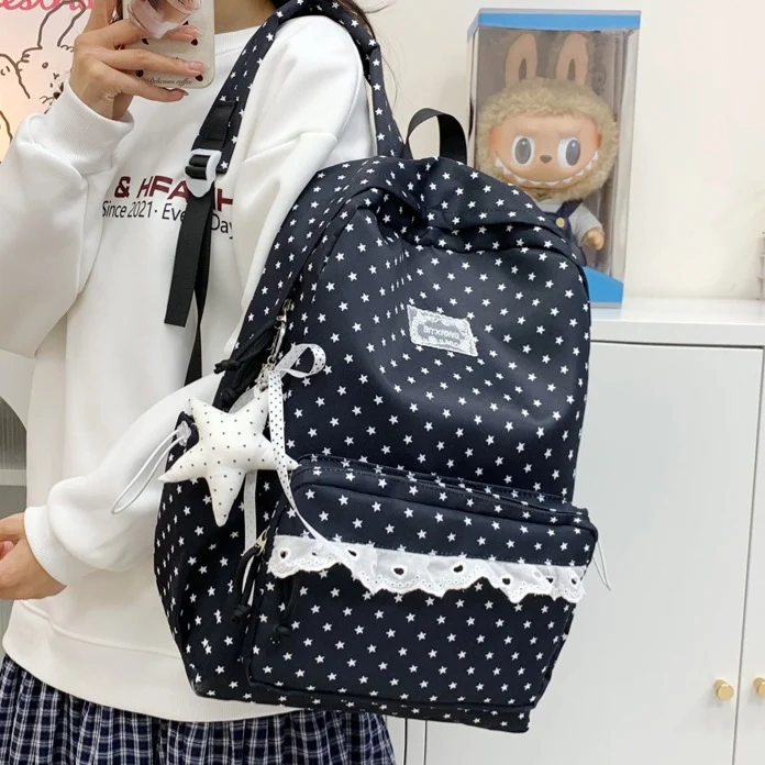 Dekorative Stern-Druck Rucksack Karnz
