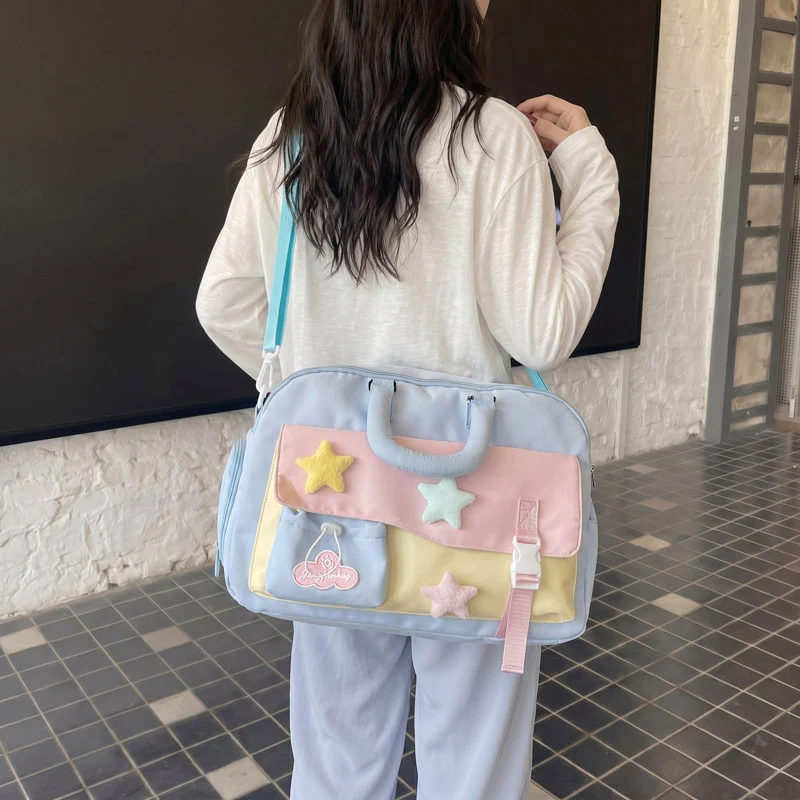 Dekorative Stern-Appliqué Reisetasche Karnz