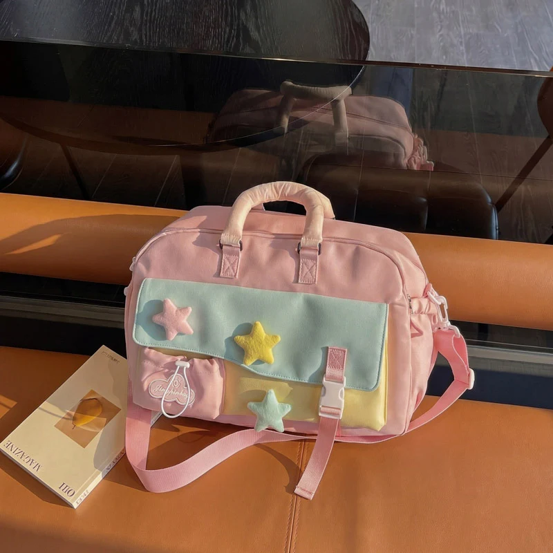 Dekorative Stern-Appliqué Reisetasche Karnz