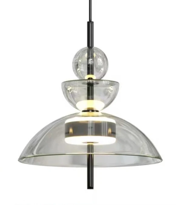 Moderne Glaskuppel Pendelleuchte