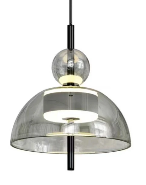Moderne Glaskuppel Pendelleuchte
