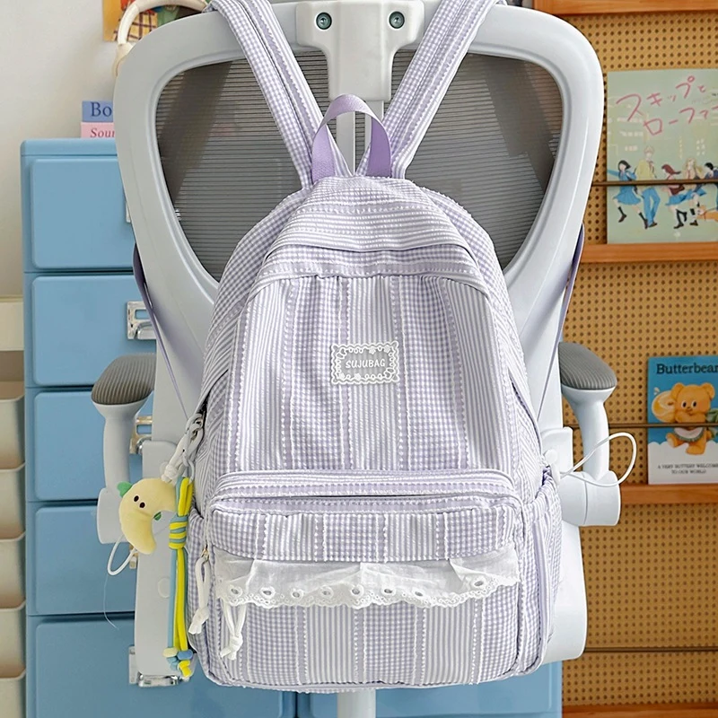 Hübscher karierter Design-Rucksack Karnz