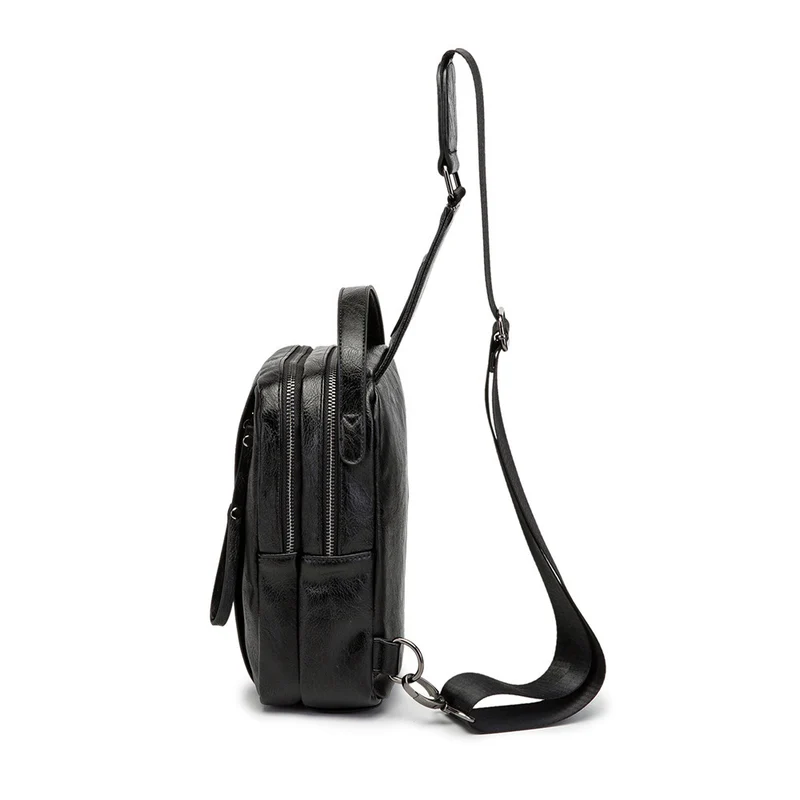 Kompakte Crossover-Tasche aus hochwertigem Leder Skanto