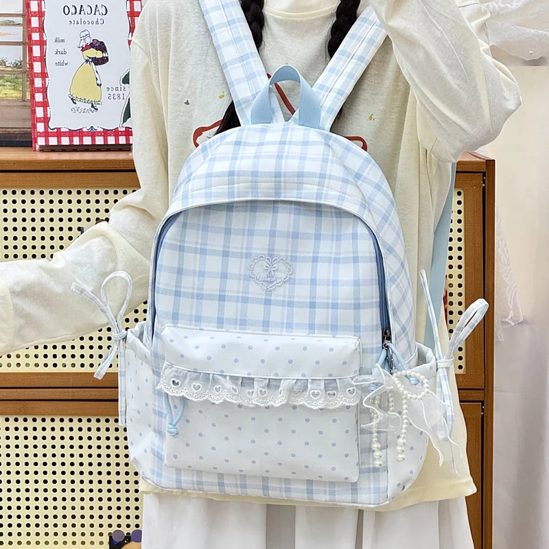 Dekorativer Plaid-Rucksack Karnz