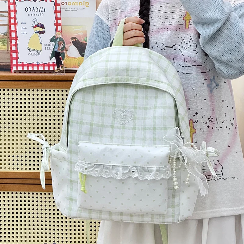 Dekorativer Plaid-Rucksack Karnz
