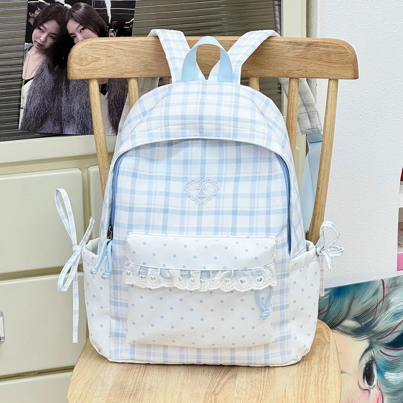 Dekorativer Plaid-Rucksack Karnz