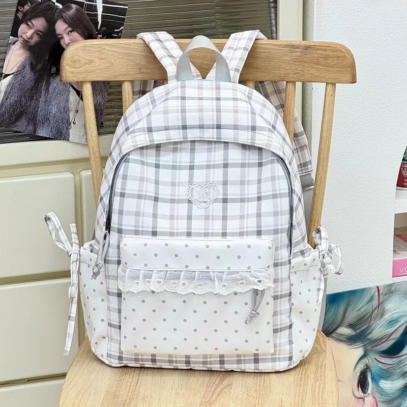 Dekorativer Plaid-Rucksack Karnz