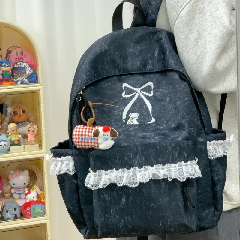 Dekorativer Rucksack mit Spitzenbesatz Karnz