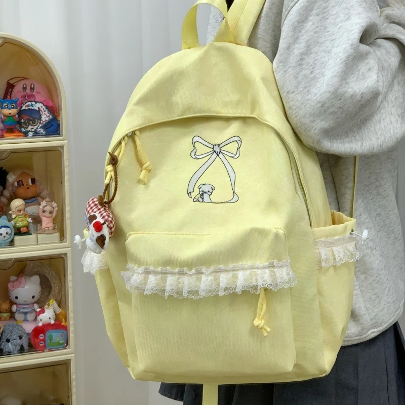 Dekorativer Rucksack mit Spitzenbesatz Karnz