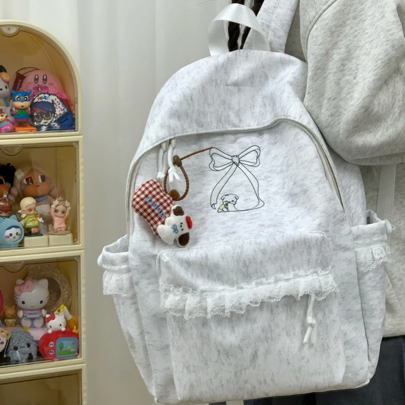 Dekorativer Rucksack mit Spitzenbesatz Karnz