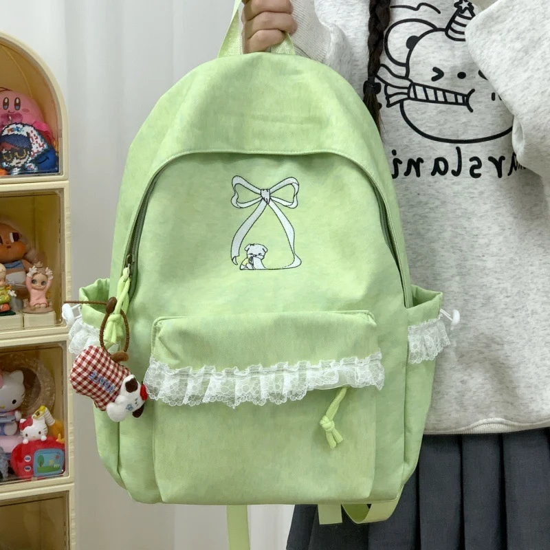 Dekorativer Rucksack mit Spitzenbesatz Karnz