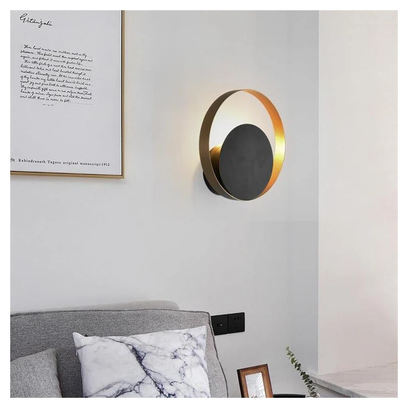 Moderne Dual-Circle Wandlampe
