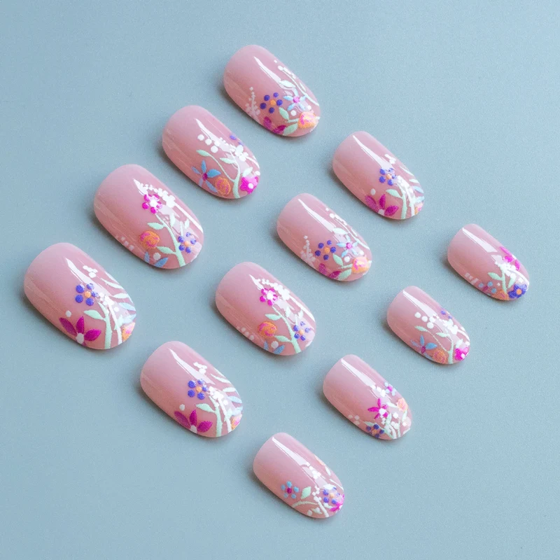 3D Blumen Acryl Nail Art Set