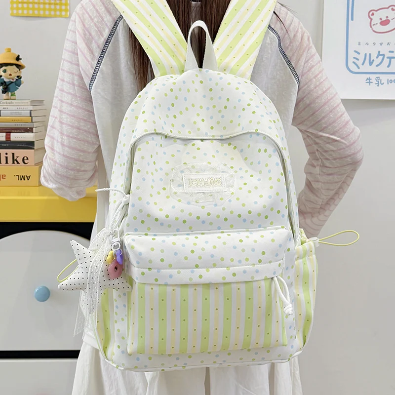 Niedlicher gepunkteter Casual-Rucksack Karnz