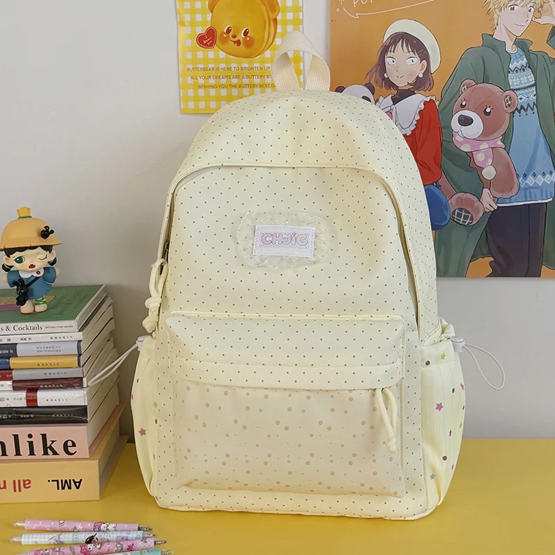 Niedlicher gepunkteter Casual-Rucksack Karnz