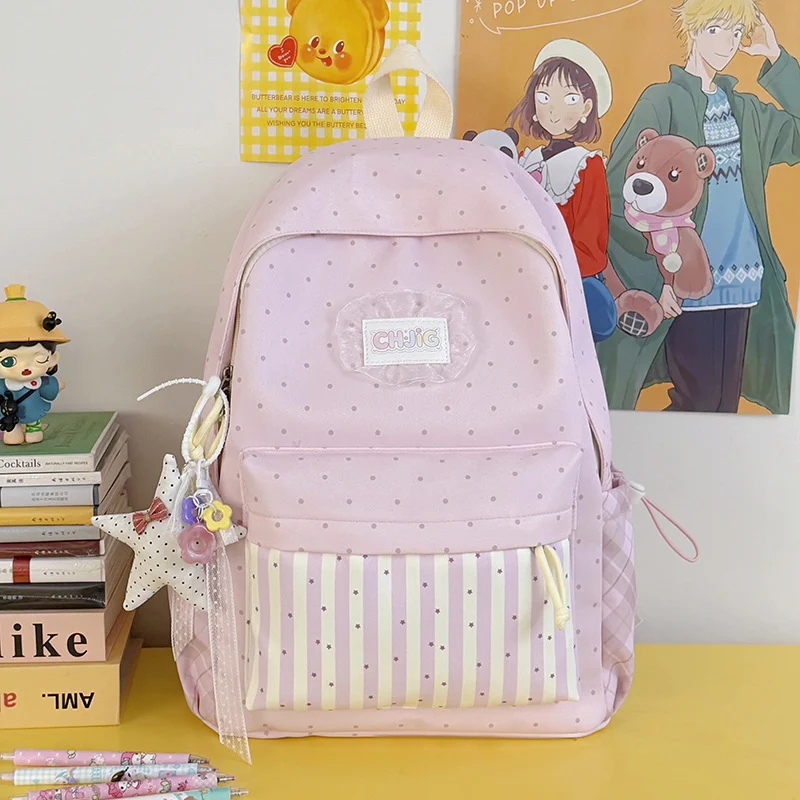 Niedlicher gepunkteter Casual-Rucksack Karnz