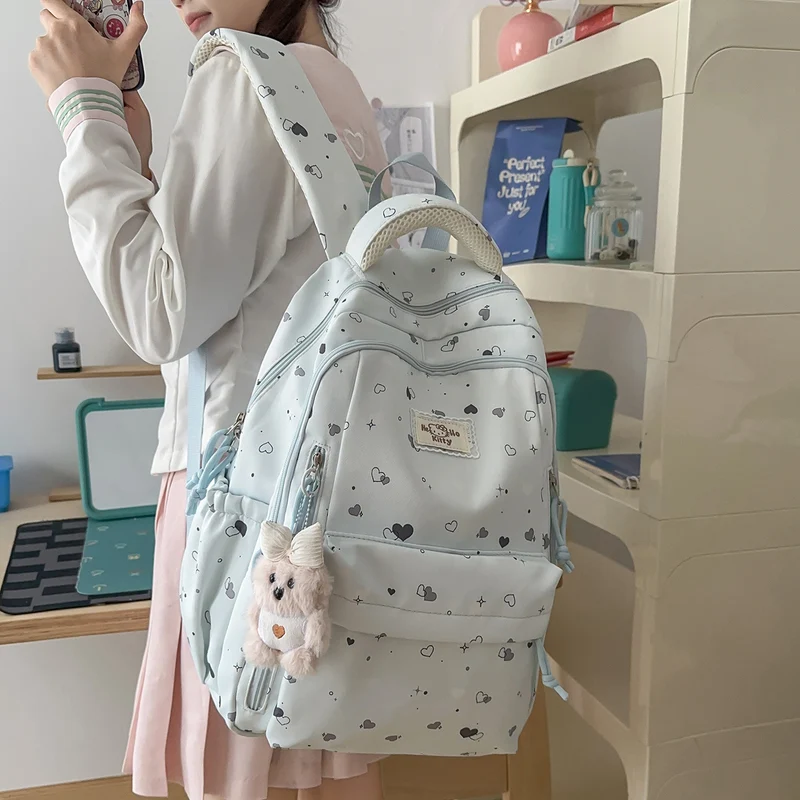 Süßer Herzmuster-Rucksack Karnz